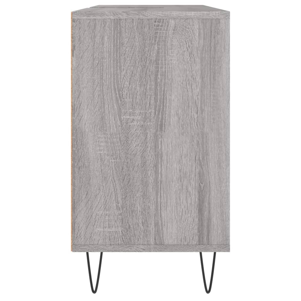 Armoire salle de bain sonoma gris 80x33x60 cm bois d'ingénierie