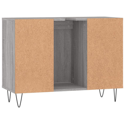 Armoire salle de bain sonoma gris 80x33x60 cm bois d'ingénierie