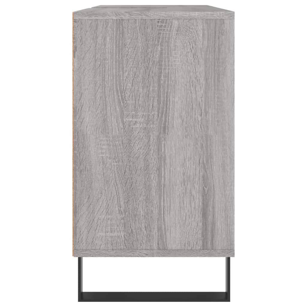 Armoire salle de bain sonoma gris 80x33x60 cm bois d'ingénierie