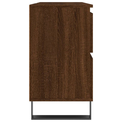 Armoire salle de bain chêne marron 80x33x60cm bois d'ingénierie