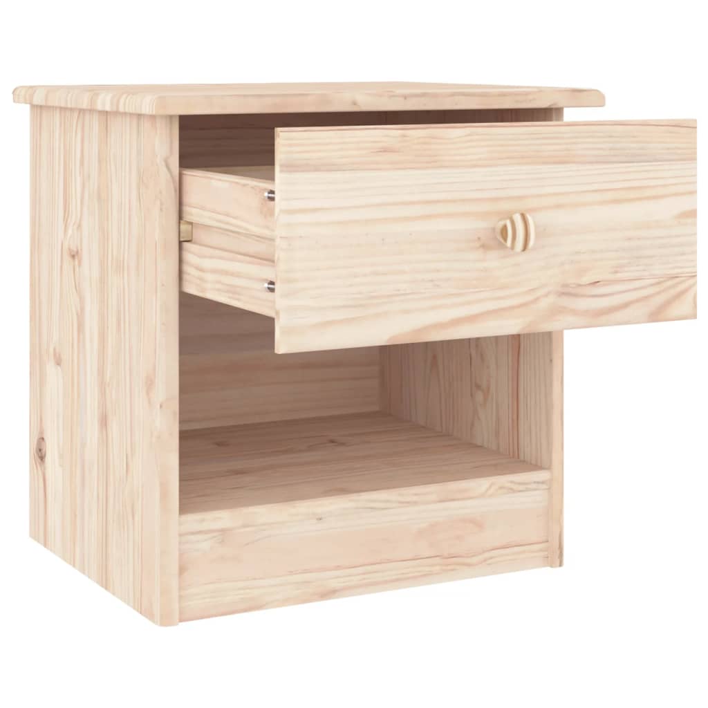 Table de chevet ALTA 41x35x41 cm bois de pin massif