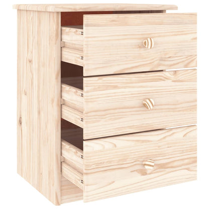 Table de chevet ALTA 41x35x55,5 cm bois de pin massif