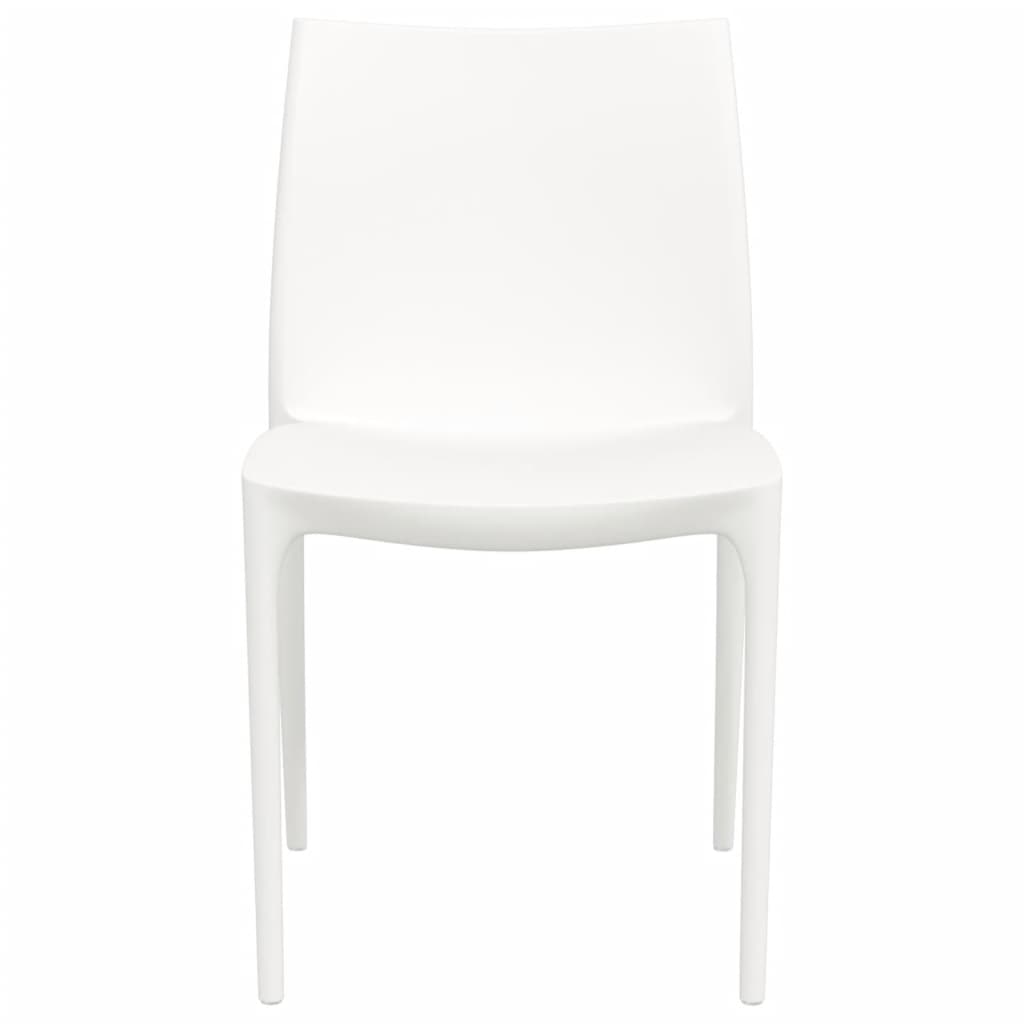 Chaises de jardin lot de 2 blanc 50x46x80 cm polypropylène