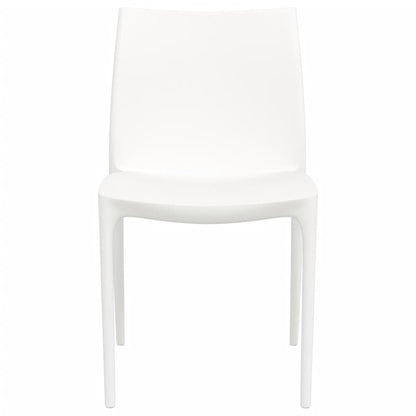 Chaises de jardin lot de 2 blanc 50x46x80 cm polypropylène