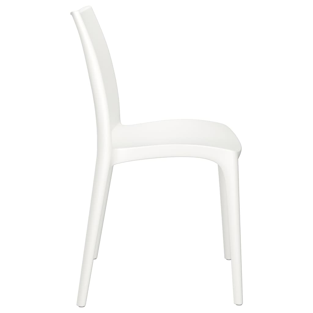 Chaises de jardin lot de 2 blanc 50x46x80 cm polypropylène