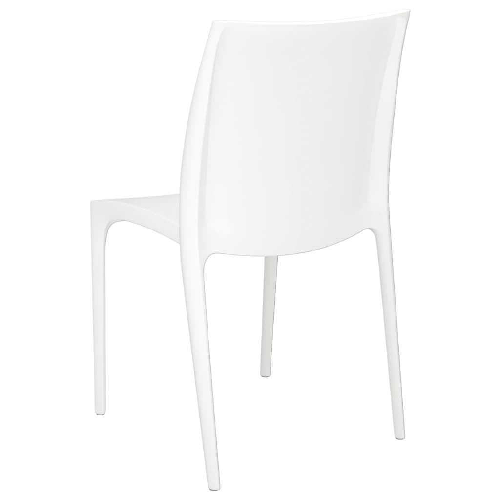 Chaises de jardin lot de 2 blanc 50x46x80 cm polypropylène