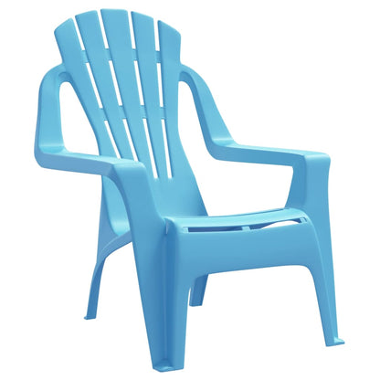 Chaises de jardin pour enfants lot de 2 bleu 37x34x44 cm PP