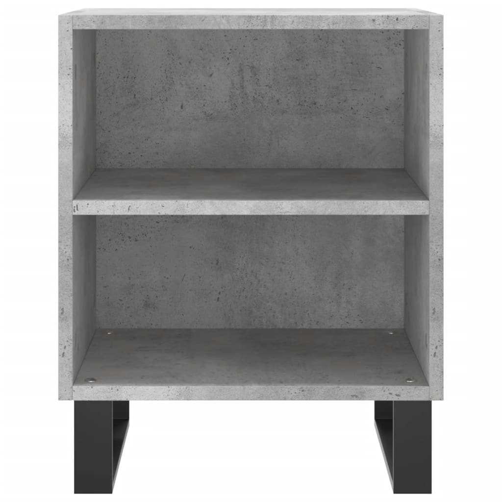 Tables de chevet 2 pcs gris béton 40x30x50 cm bois d'ingénierie