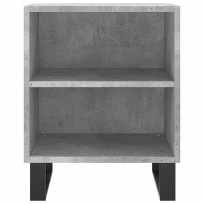 Tables de chevet 2 pcs gris béton 40x30x50 cm bois d'ingénierie