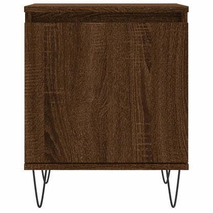 Table de chevet chêne marron 40x30x50 cm bois d'ingénierie