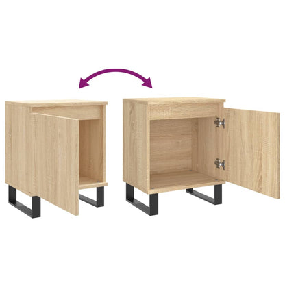 Tables de chevet 2pcs chêne sonoma 40x30x50cm bois d'ingénierie