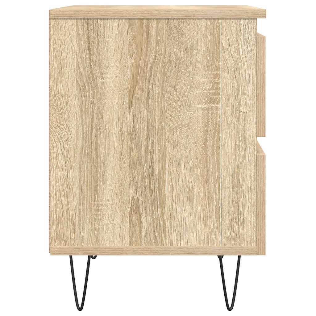 Table de chevet chêne sonoma 40x35x50 cm bois d’ingénierie