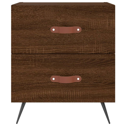 Tables de chevet 2 pcs chêne marron 40x35x47,5 cm