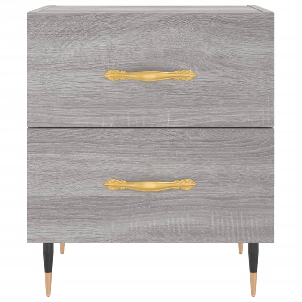 Table de chevet sonoma gris 40x35x47,5 cm bois d’ingénierie