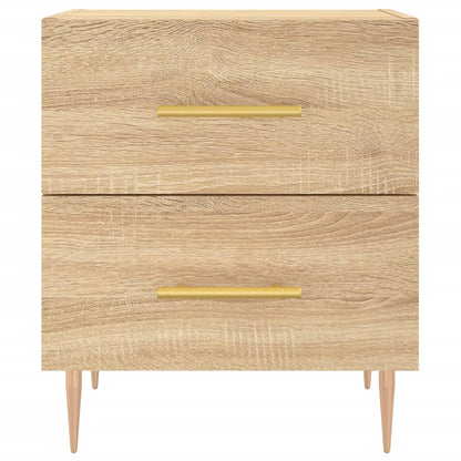 Table de chevet chêne sonoma 40x35x47,5 cm bois d’ingénierie