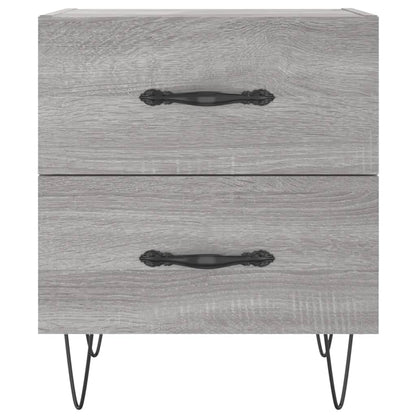 Tables de chevet 2 pcs sonoma gris 40x35x47,5 cm