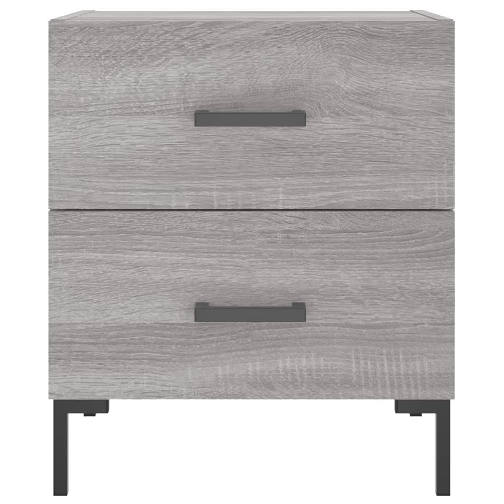 Tables de chevet 2 pcs sonoma gris 40x35x47,5 cm