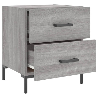 Tables de chevet 2 pcs sonoma gris 40x35x47,5 cm