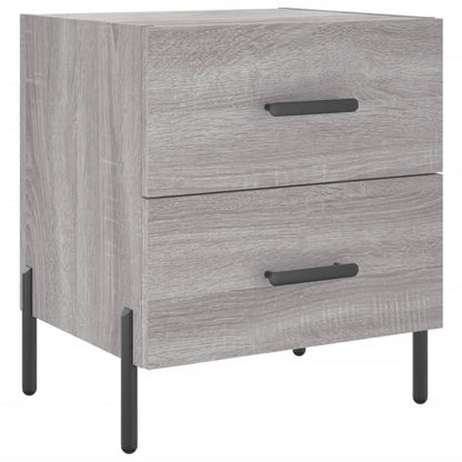 Tables de chevet 2 pcs sonoma gris 40x35x47,5 cm