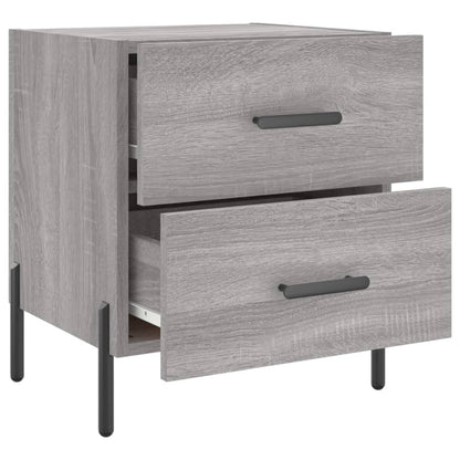 Tables de chevet 2 pcs sonoma gris 40x35x47,5 cm