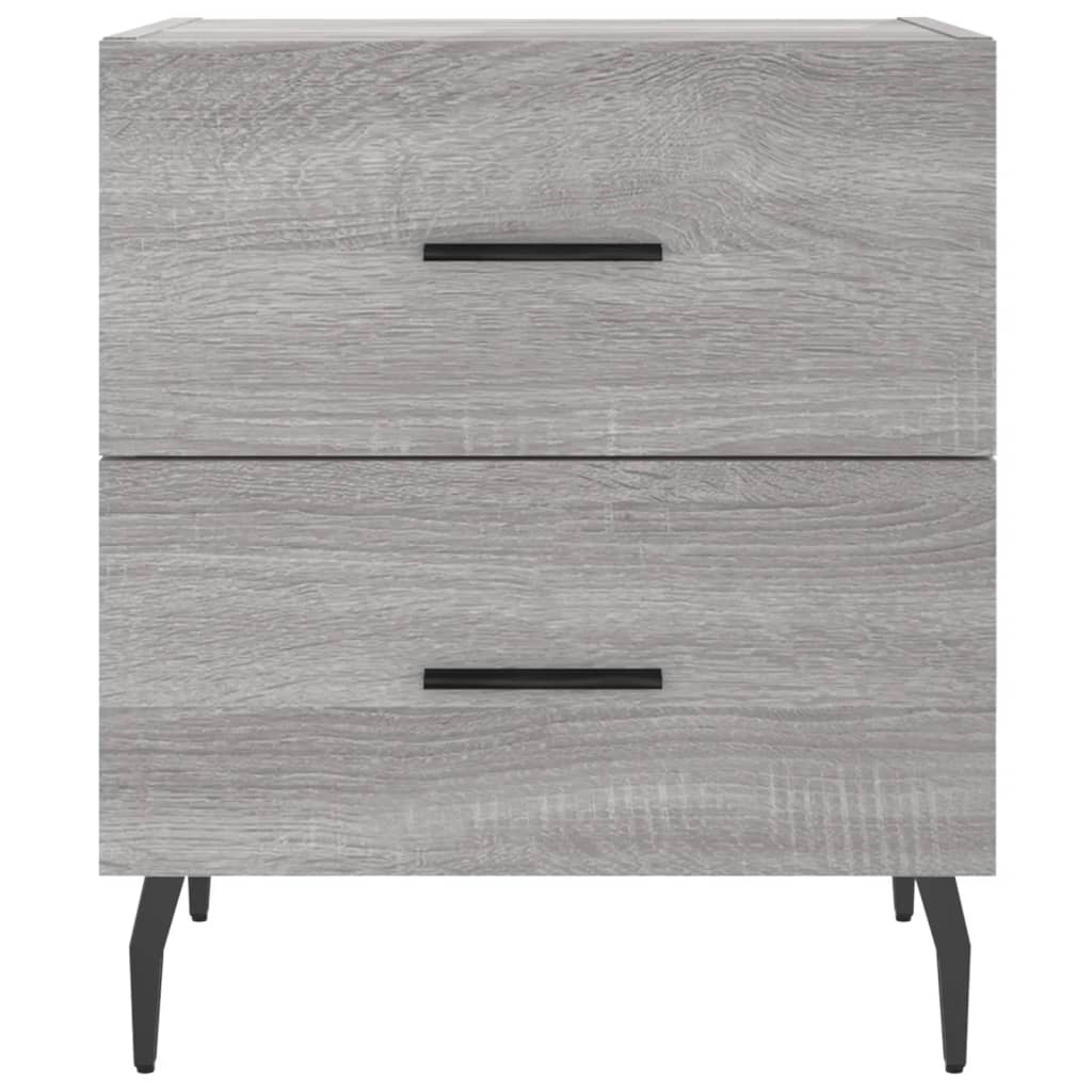 Tables de chevet 2 pcs sonoma gris 40x35x47,5 cm