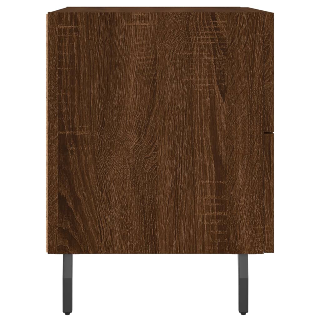 Tables de chevet 2 pcs chêne marron 40x35x47,5 cm