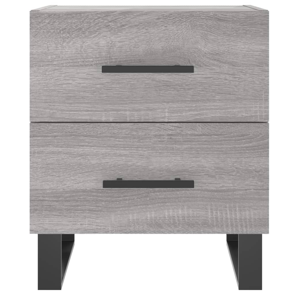 Tables de chevet 2 pcs sonoma gris 40x35x47,5 cm