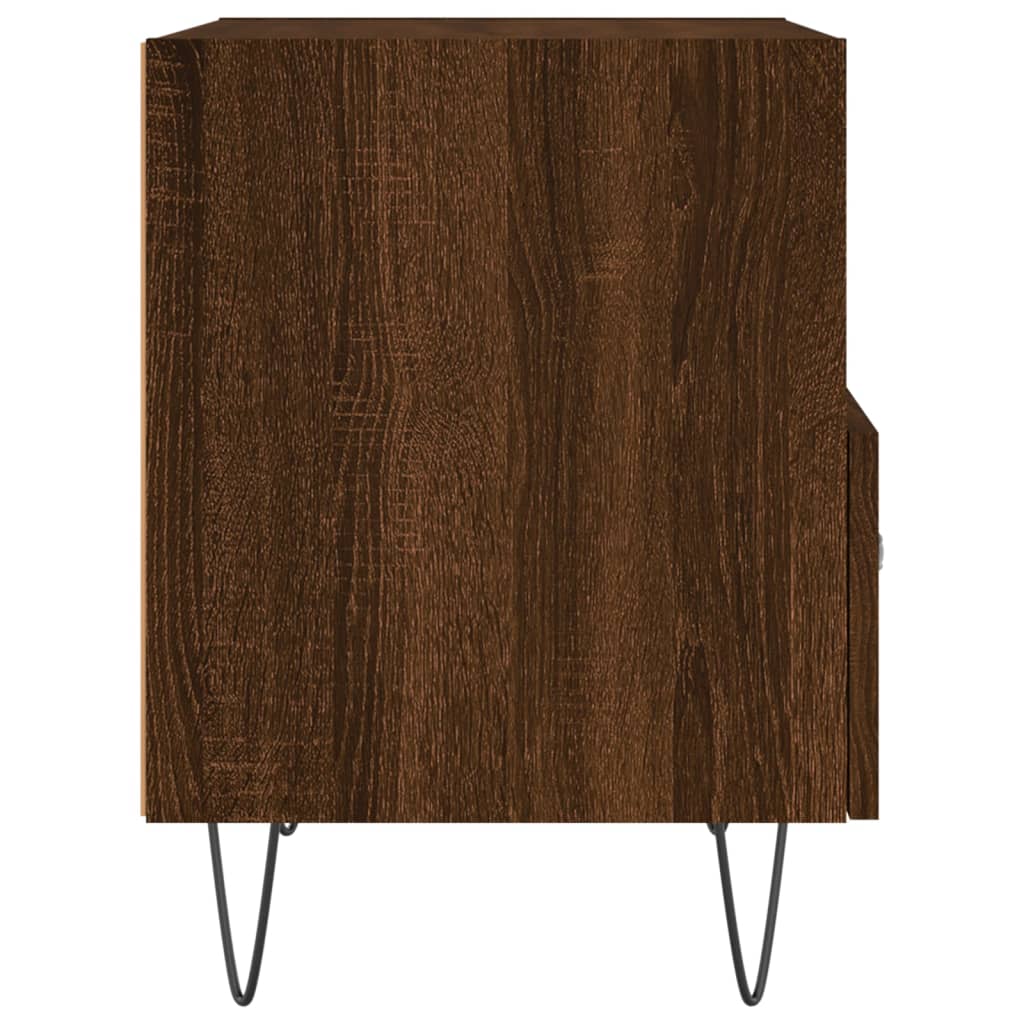 Tables de chevet 2 pcs chêne marron 40x35x47,5 cm