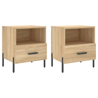 Tables de chevet 2 pcs chêne sonoma 40x35x47,5 cm