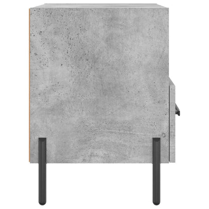 Tables de chevet 2pcs gris béton 40x35x47,5cm bois d’ingénierie