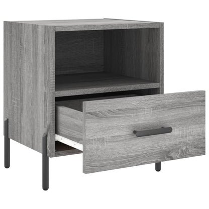 Tables de chevet 2 pcs sonoma gris 40x35x47,5 cm