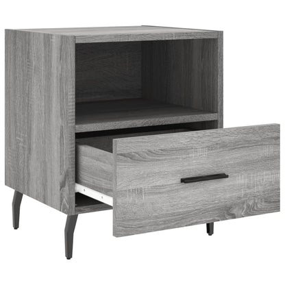 Tables de chevet 2 pcs sonoma gris 40x35x47,5 cm