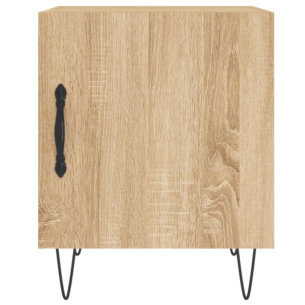 Table de chevet chêne sonoma 40x40x50 cm bois d’ingénierie