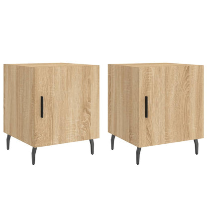 Tables de chevet 2 pcs chêne sonoma 40x40x50 cm bois ingénierie