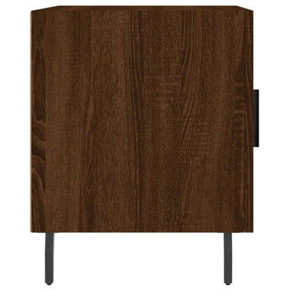 Table de chevet chêne marron 40x40x50 cm bois d’ingénierie