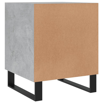 Tables de chevet 2 pcs gris béton 40x40x50 cm bois d’ingénierie