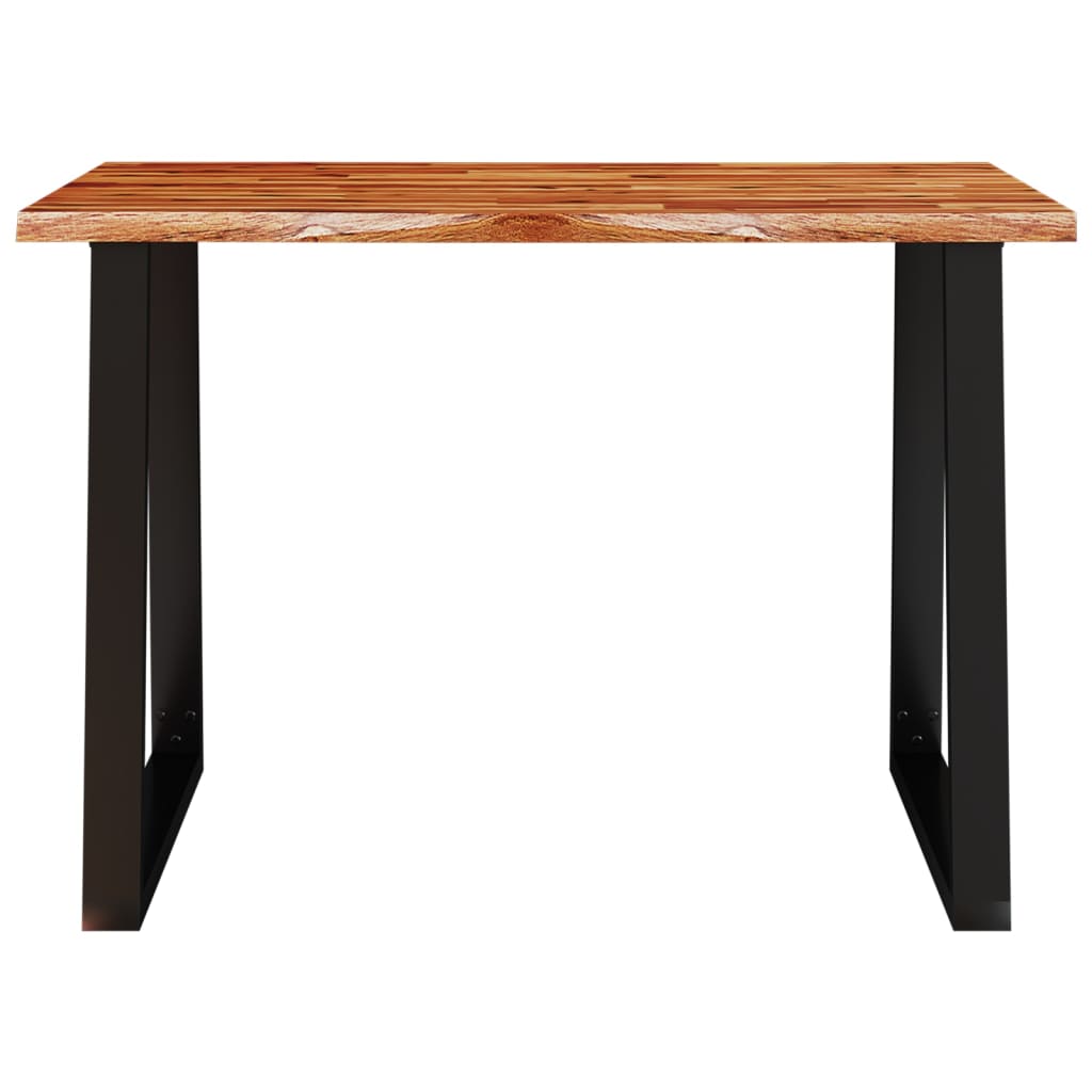 Table à manger 110x70x75 cm bois d'acacia solide à bord vif