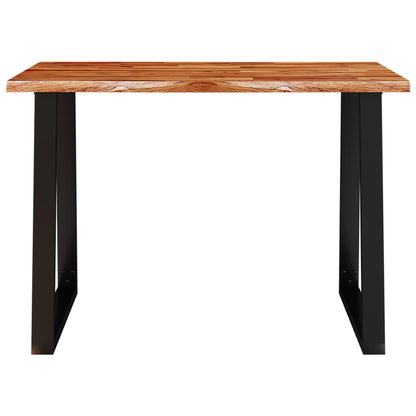 Table à manger 110x70x75 cm bois d'acacia solide à bord vif