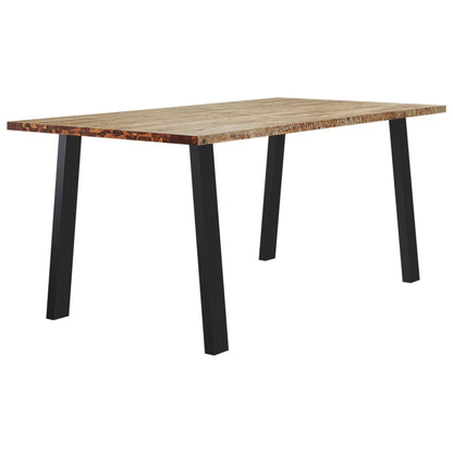 Table à manger 150x90x75 cm bois d'acacia solide