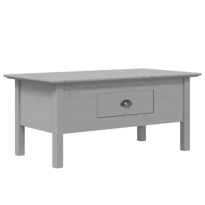 Table basse BODO gris 100x55x46 cm bois de pin massif