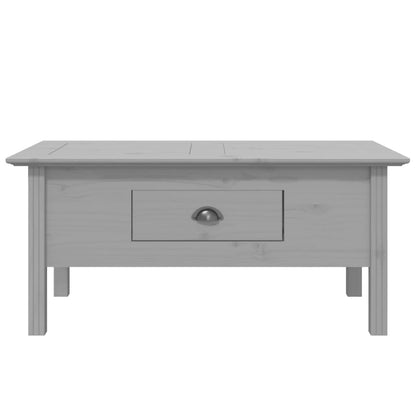 Table basse BODO gris 100x55x46 cm bois de pin massif