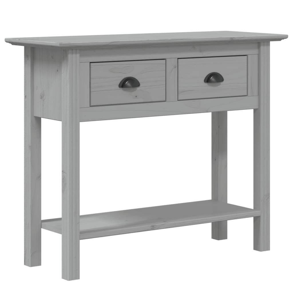 Table console BODO gris 91x35x74 cm bois de pin massif