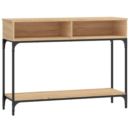 Table console chêne sonoma 100x30,5x75 cm bois d'ingénierie