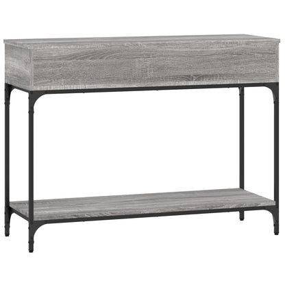 Table console sonoma gris 100x34,5x75 cm bois d'ingénierie