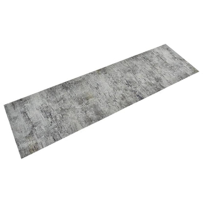 Tapis de cuisine lavable impression béton 45x150 cm velours