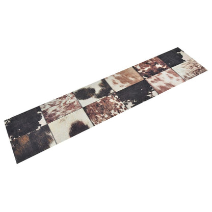 Tapis de cuisine lavable impression peau d'animal 60x300 cm