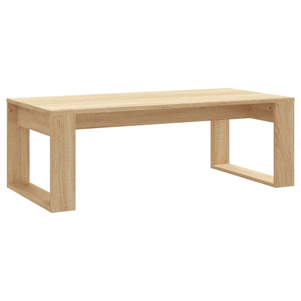 Table basse chêne sonoma 102x50x35 cm bois d'ingénierie