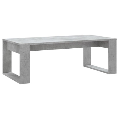 Table basse gris béton 102x50x35 cm bois d'ingénierie