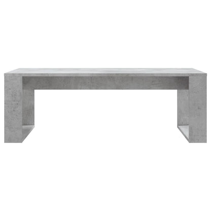 Table basse gris béton 102x50x35 cm bois d'ingénierie