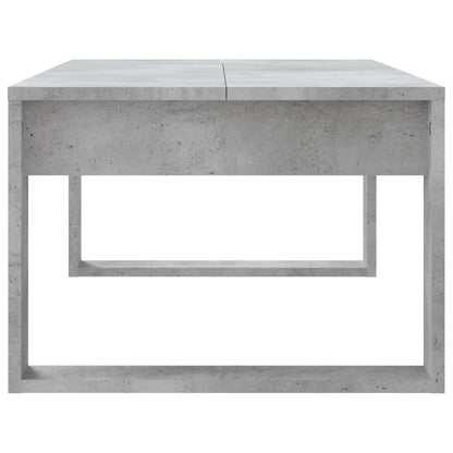 Table basse gris béton 102x50x35 cm bois d'ingénierie